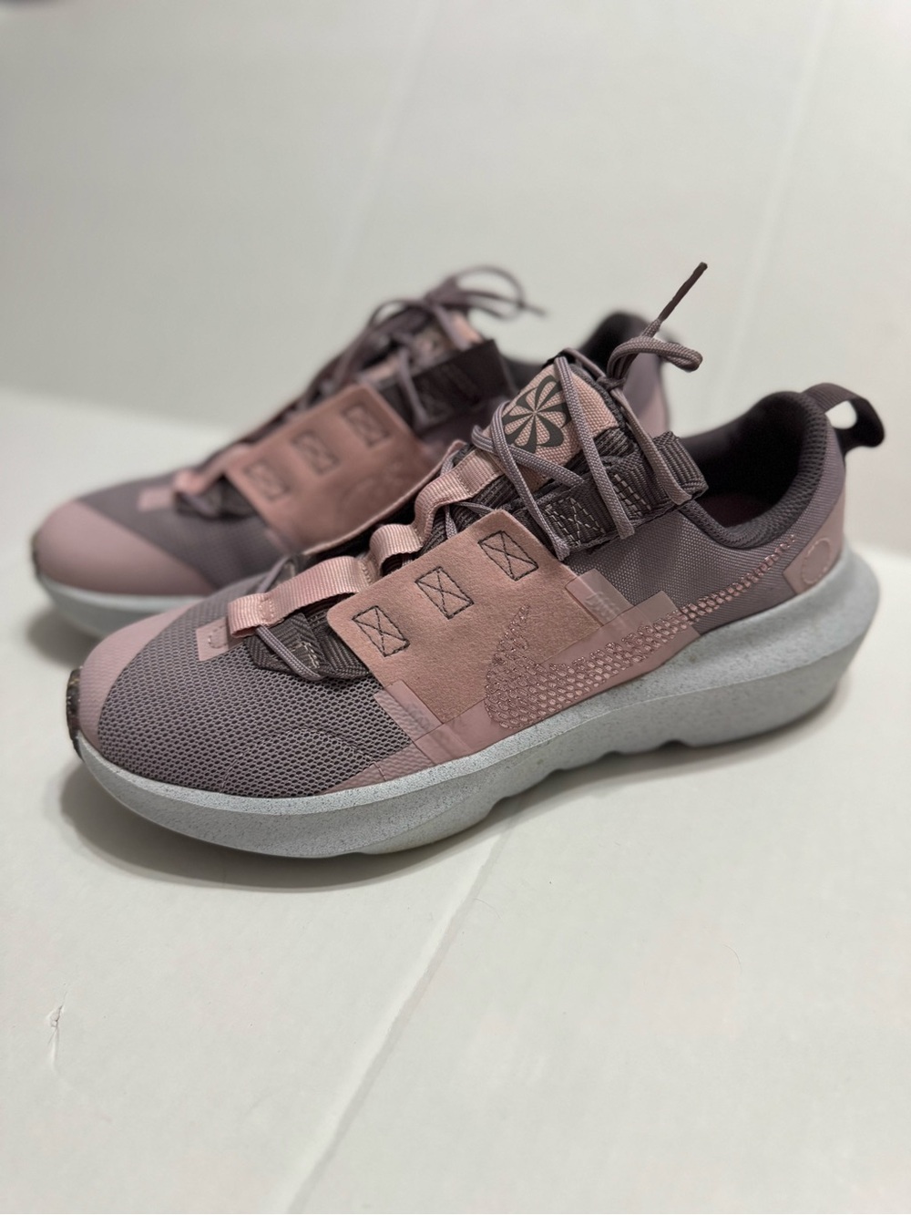Nike Crater Remixa Sneakers Pink Mauve Girls Size 7Y
